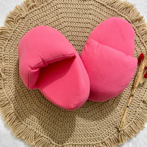 PA039 - PANTUFLON POLAR ROSA FUERTE - comprar online