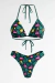 909 B - Bikini de Lycra estampada anticloro con colales en internet