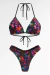 909 C - Bikini de Lycra estampada anticloro con colales en internet