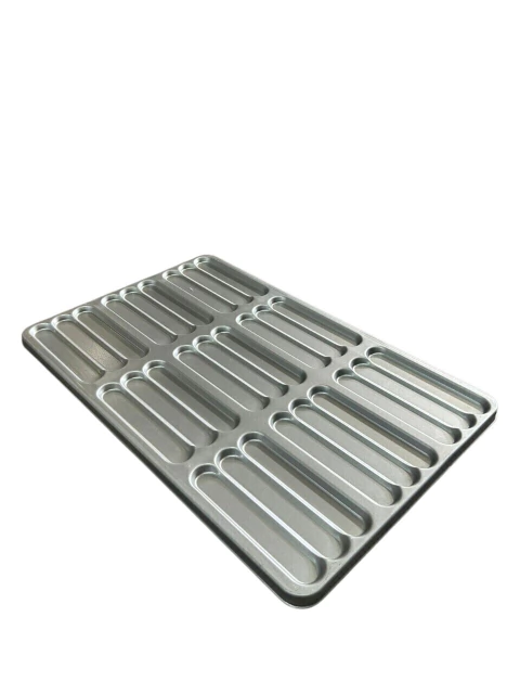 Bandeja para pan de pancho 70x45 por 27 moldes de 21x4 - Aluminizado