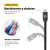 Cabo USB-A/Tipo C Reforçado 1,5m para Carregamento Rápido e Transferência de Dados - Turbo Militar na internet