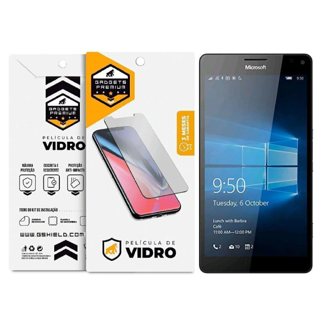 Película para Microsoft 950 - Vidro Dupla