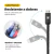 Kit Carregador Turbo Triplo e Cabo Turbo Militar Micro USB V8 - BePro®