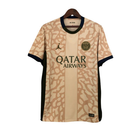 Camisa Paris Saint-Germain IV 23/24 - Torcedor Jordan Masculina - Bege