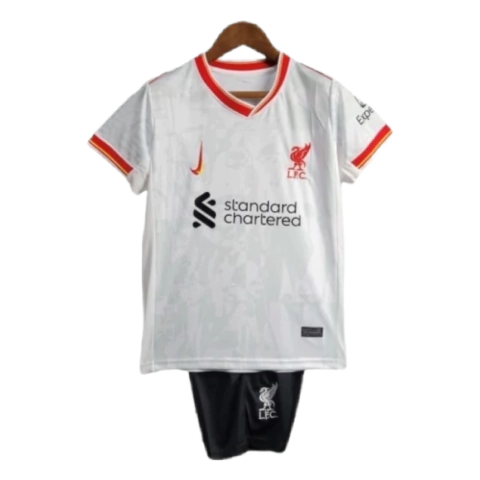 Kit Infantil Liverpool II 24/25 - Nike - Branco