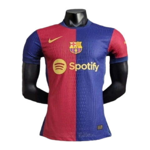 Camisa Barcelona I 24/25 - Jogador Nike Masculina - Azul e vermelha