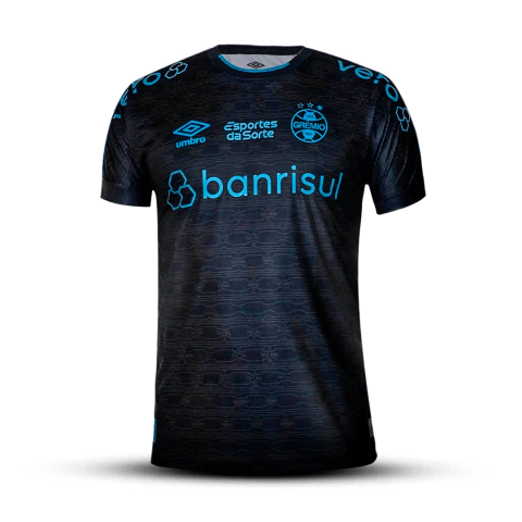 Camisa Grêmio III 23/24 - Torcedor Umbro Masculina - Preta
