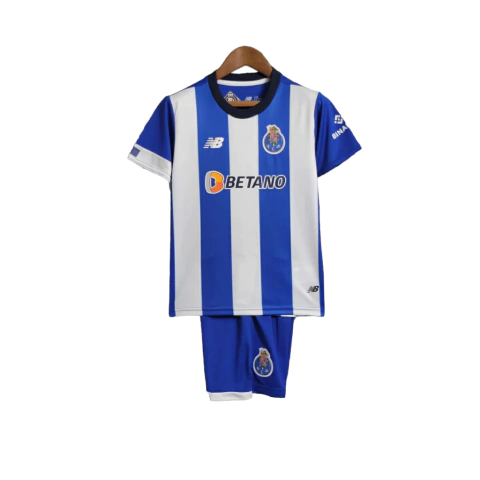 Kit Infantil FC Porto Home 23/24 - New Balance - Azul e Branco