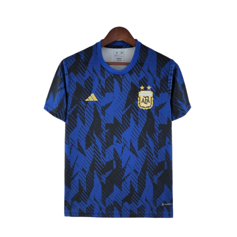 Camisa Seleção da Argentina Edição Especial 22/23 - Torcedor Adidas Masculina - Azul com detalhes em preto