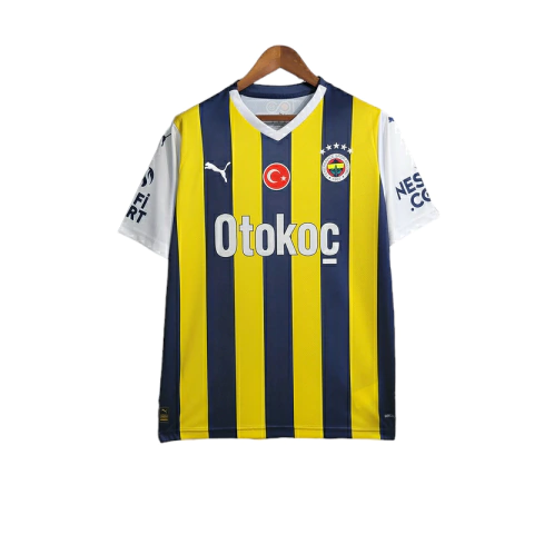 Camisa Fenerbahce I 23/24 - Torcedor Puma Masculina - Amarela com detalhes em azul e branco