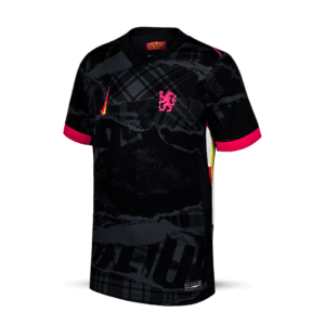 Camisa Seleção da Holanda III 24/25 - Torcedor Nike Masculina - Preta com detalhes em rosa