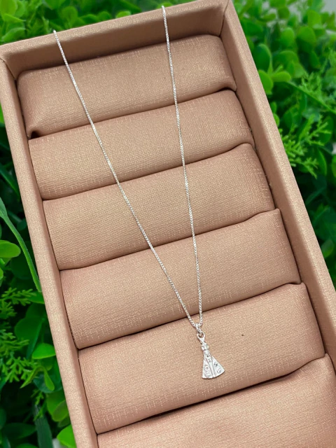 COLAR NOSSA SENHORA APARECIDA NA MICRO ZIRCONIA - PG0519