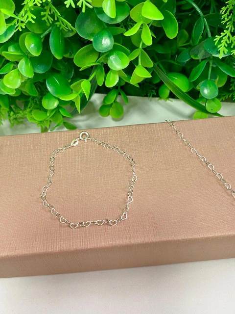 PULSEIRA ELO CORAÇÃO 3MM- COR0482