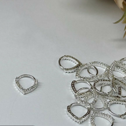 PIERCING CORAÇÃO CRAVEJADO - B3480