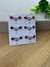 BRINCO PONTO LUZ VERMELHO (CARTELA COM 6 PARES) COD VER104A