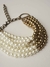 colar goth mix duo pérola/ouro - comprar online