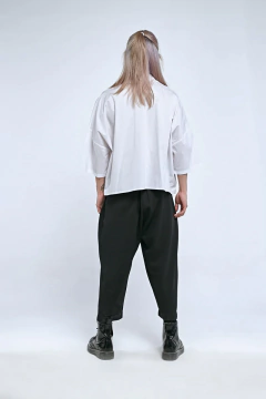 CAMISA CROPPED BAIKARA POPLIN WHITE en internet