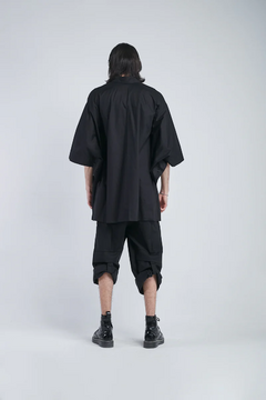 CAMISA KIMONO POPLIN BLACK - comprar online