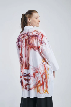 CAMISA OVERSIZE BAIKARA POPLIN WHITE BRUSHED