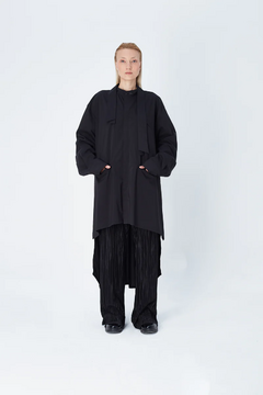 Image of CAMISA OVERSIZE GINGA BLACK POPLIN