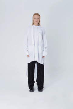 CAMISA OVERSIZE GINGA WHITE POPLIN