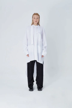 CAMISA OVERSIZE GINGA WHITE POPLIN - Panni Margot