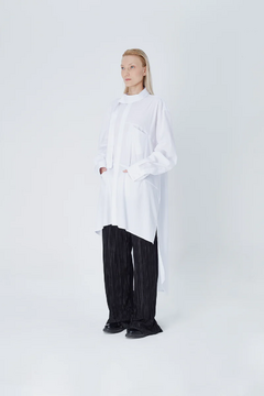 CAMISA OVERSIZE GINGA WHITE POPLIN - Panni Margot