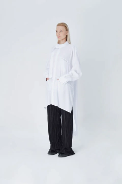CAMISA OVERSIZE GINGA WHITE POPLIN - comprar online