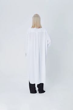 CAMISA OVERSIZE GINGA WHITE POPLIN - tienda online