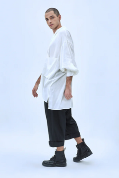 CAMISA OVERSIZE OKI WHITE - tienda online