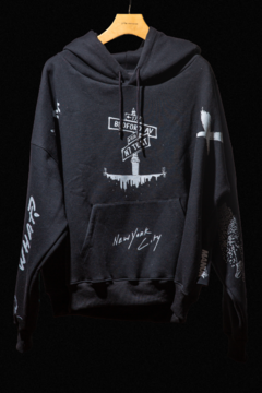 MANUK.HOODIE/001NYC>>black