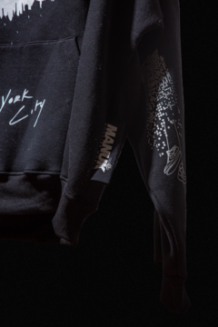 MANUK.HOODIE/001NYC>>black - comprar online