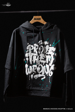 MANUK.HOODIE/002.>>PTW BLACK