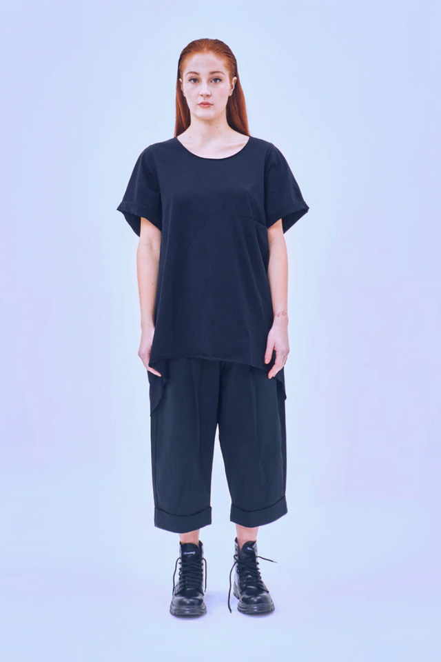 Remera Oversize Purasu Black thumbnail 2