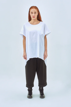 REMERA OVERSIZE PURASU WHITE - Panni Margot