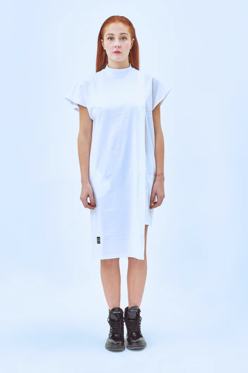 Remera Vestido Hafu White thumbnail 3