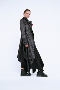 TRENCH FIREWALL BLACK SATIN