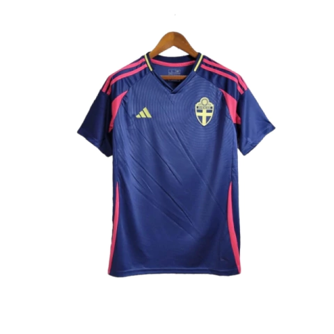 Camisa Suécia Away II 24/25 - Torcedor Adidas Masculina - Azul com detalhes em rosa