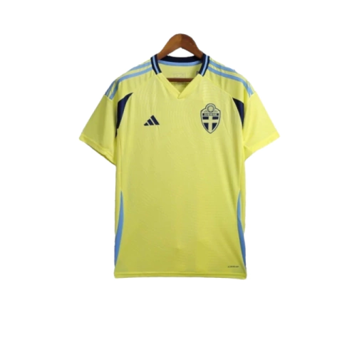 Camisa Suécia Home I 24/25 - Torcedor Adidas Masculina - Amarela com detalhes em azul
