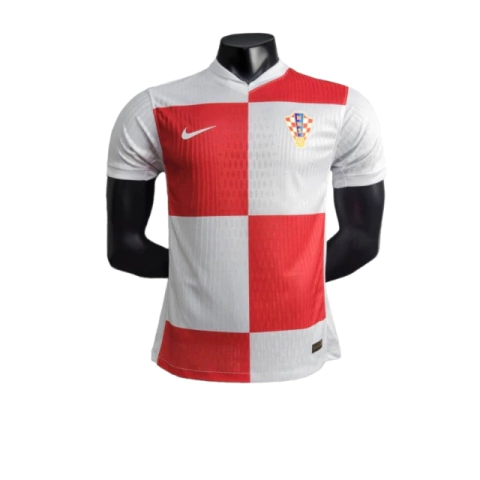Camisa Seleção da Croácia Home I 24/25 - Jogador Nike Masculina - Branca e vermelha