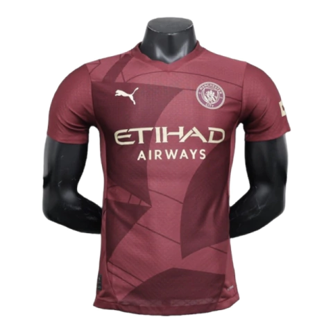 Camisa Manchester City Third III 24/25 - Jogador Puma Masculina - Vinho