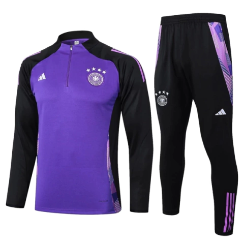 Conjunto Seleção Alemanha Treino 24/25 - Masculino Adidas - Preto e roxo