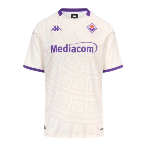Camisa Fiorentina Away II 25/26 - Torcedor Kappa Masculina - Branca e roxa