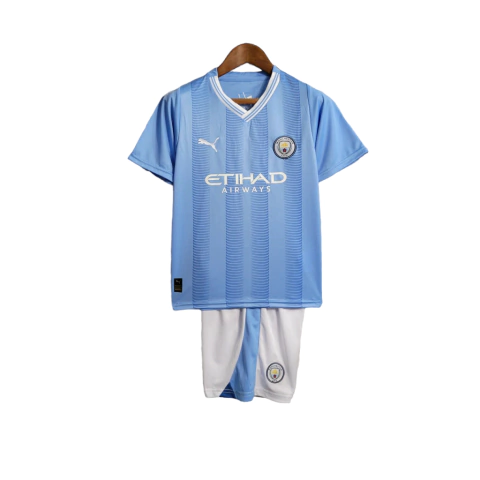 Kit Infantil Manchester City Home I Puma 23/24 - Azul
