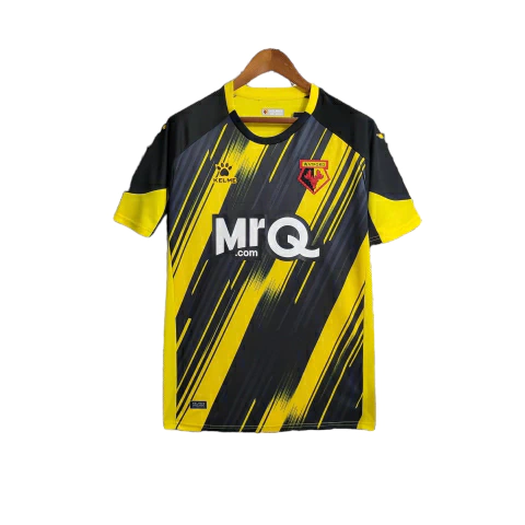 Camisa Watford Home I 23/24 - Torcedor Kelme Masculina - Amarelo e Preto