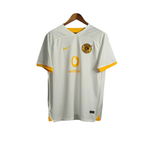 Camisa Kaizer Chiefs Away II 22/23 - Torcedor Nike Masculina - Branca com detalhes em amarelo e preto