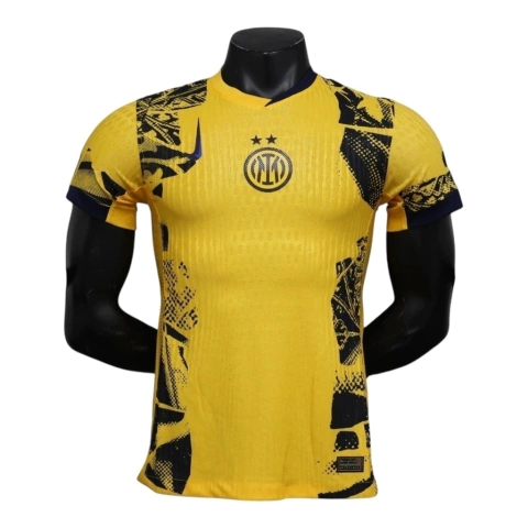 Camisa Inter de Milão Third III 24/25 - Jogador Nike Masculina - Amarela com detalhes em azul
