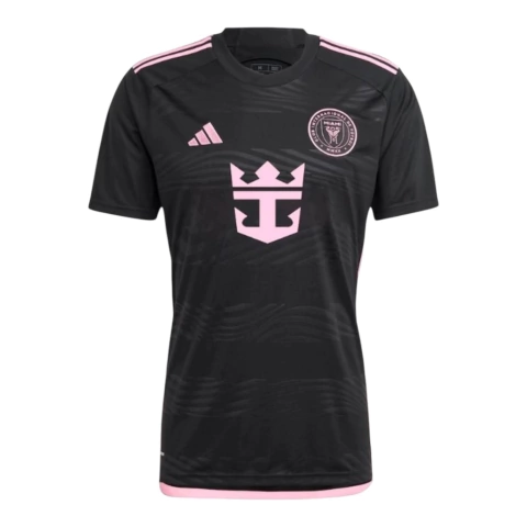 Camisa Inter Miami Away II 24/25 - Torcedor Adidas Masculina - Preta com detalhes em rosa