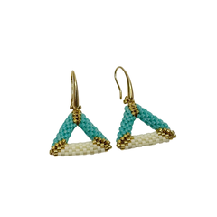 Aretes miyuki triangulo - comprar en línea