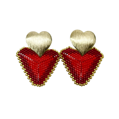 Aretes corazones miyuki en internet